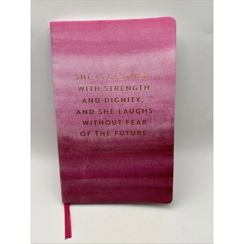 Eccolo She‎ Is Clothed in Strength and Dignity Journal Notebook with Bookmark